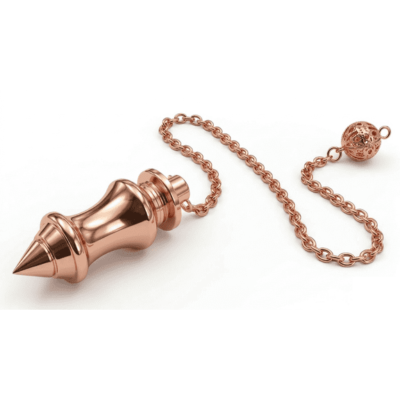 Copper Metal Cone Point Healing Dowsing Reiki Divination Meditation Fortune Pendulum