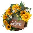 thumbnail image 4 of Ouitble Sunflower Wreath for Front Door, Artificial Sunflower Wreath Wreath for All Season Front Door Window Home Decor 15 Inch, 4 of 8