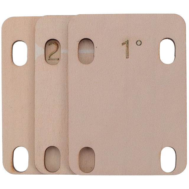 KAKOWELY Cales de Cou de Guitare 3 Pcs Remplacement Joint d'Appoint Cales de Cou de Guitare Bas de Cou Joints de Réglage 3.03"X2.17"X0.08 Pouces