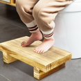 thumbnail image 4 of Wooden Footstool Flower Pot Brackets Bedside Step Stools Massage Gardening Wooden Footstool, 4 of 13