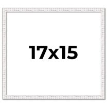17x15 Frame White Real Wood Picture Frame Width 0.75 inches | Interior Frame Depth 0.5 inches |