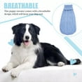 thumbnail image 3 of Greeniant Camisa para cachorros sin hebillas, suéteres para mascotas, dulce regalo, ropa transpirable para cachorros, atuendo, suéter para perros Ropa para mascotas Azul claro S Greeniant PT003802-37B, 3 of 6
