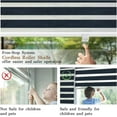 thumbnail image 6 of SUNVIVI Cordless Zebra Blinds Roller Shades for Indoor Windows, Free-Stop Roller Window Shades Blinds for Light Filtering and Protecting Privacy, Dual Layer Window Blinds for Home or Office, 6 of 9
