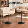 thumbnail image 2 of Magshion Adjustable Round Pub Table, Natural, 2 of 7