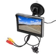 thumbnail image 1 of 5in Monitor, Clear Screen, 2 Video Input, High Definition, Weatherproof, Wide View, Suction Cup Mounts, Ideal for Large Vehicles, 1 of 7