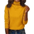 thumbnail image 1 of Chandail à Col Roulé pour Femme Automne/hiver, Chandail à Col Montant pour Femme, Chandail à Col Empilé Ajusté, Chandail de Base, Chandail à Col Roulé pour Femme G, 1 of 5