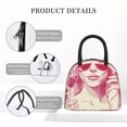 thumbnail image 4 of Balery Ace Of Diamonds Lady Bolsa de Almuerzo para Mujeres, Caja de Almuerzo, Bolsa de Almuerzo Pequeña Impermeable, Tote de Almuerzo Reutilizable con Gran Capacidad, 4 of 6