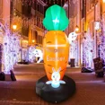 thumbnail image 3 of 6FT Inflatable Easter Carrot & Bunny Yard Decoration with LED Lights - Durable, Easy Setup Outdoor Celebration Decor for Garden, Lawn & Family Gatherings, 3 of 5