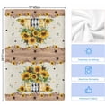 thumbnail image 5 of Sunflower Vintage Kitchen Towels Set of 2, Farmhouse Floral Botanical Brown Wooden Soft Microfiber Dish Towels, Absorbent Washable Dishcloths for Kitchen Cleaning, Drying Dishes, 18x28 Inches, 5 of 9