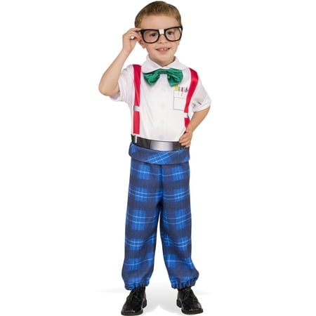Nerd Boy Genius Geeky Child School Uniform Halloween Costume-M