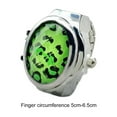 thumbnail image 6 of Opvise Unisex Ring Beautiful Fine Workmanship Flap Cover Personality Trendy Daily Wear Alloy Leopard Gem Ring Watch Gift, 6 of 8