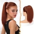 thumbnail image 1 of Yanonmyfd Black Straight Drawstring Ponytail Extension - 28 Inch Long Straight Drawstring Ponytail Extension Natural Looking Fluffy Soft Synthetic Cheer Posh Pony Tails Hairpieces Daily Party, 1 of 39