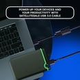 thumbnail image 2 of SatelliteSale Digital USB 3.0 Extensión de cable de datos Macho a mujer Tipo A Superspeed PVC Cordón negro (6 pies) SatelliteSale Cable de extensión, 2 of 6
