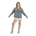 thumbnail image 3 of Women's Gameday Couture  Gray New York Jets French Terry V-Neck Pullover Sweatshirt, 3 of 7