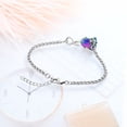 thumbnail image 6 of Rose Flower Urn Bracelet for Ashes for Women Stainless Steel Cremation Keepsake Adjustable Link Bangle Memorial Gift for Human Loved Ones, 6 of 6