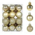 thumbnail image 2 of Qwtwty 24 Pcs Christmas Ornaments Set, Shatterproof Christmas Hanging Pendants for Home Party Wedding Holiday Decor, 2 of 8