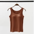 thumbnail image 3 of Clothing 2025 Womens Tops - Scoop Neck Cami - Tank Top for Women, Camisole for Women, Tummy Control Shapewear Womens' Sports Bra Longline Wirefree Padded with Medium Support, 3 of 5