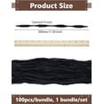 thumbnail image 5 of 1set 1 bundle Plush Sticks Polyester Stems with Iron Pipe Cleaners Craft Material White 300x13mm 100pcs/bundle, 5 of 6