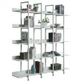 thumbnail image 5 of 5-Tiers Bookcase with Metal Frame, Open Bookshelf,Vintage Industrial Style Etagere Bookshelves, Display Shelves,Plant Potted Shelves for Home Office Decor, White, 5 of 7