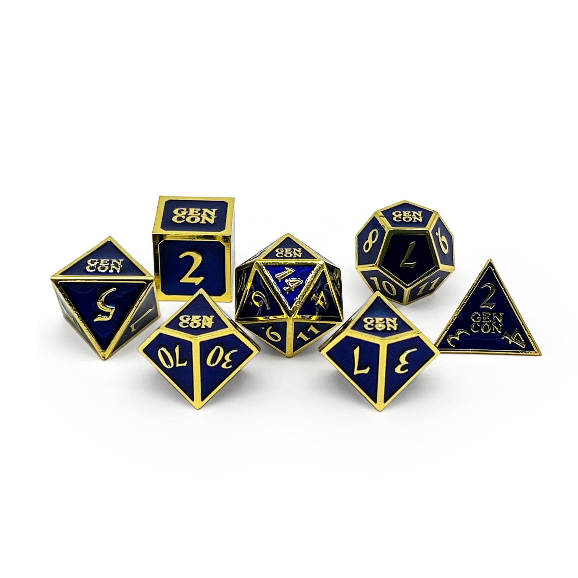 DnD Dice | GenCon Officially Licensed Metal Dice with Tin | Norse Foundry