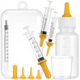 thumbnail image 1 of 1 Set Kitten Bottles Bottle Feeding Kit Feeding Injector Nipples for Kittens Puppies Squirrels, 1 of 6