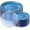 Clear Blue Gold, variant on 100 Pcs Clear Gold Plastic Plates Set, Glitter Hammered Disposable Dinner and Dessert Plates, 50 Dinner Plates and 50 Dessert Plates for Weddings, Parties, Birthdays