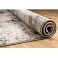 thumbnail image 7 of Well Woven Splash Grey & Beige Modern Abstract Geometric Paint Brush Stroke 2x7 (2'3" x 7'7" Runner) Area Rug Neutral Vintage Thick Soft Plush Shed Free, 7 of 7