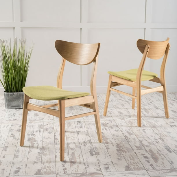Noble House Ava Green Tea Fabric Dining Chairs (Set of 2) - Walmart.com