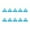 Blue, variant on koolsoo 10 Pieces Soccer Triangle Training Cones Practice Lightweight Cross Training Orange