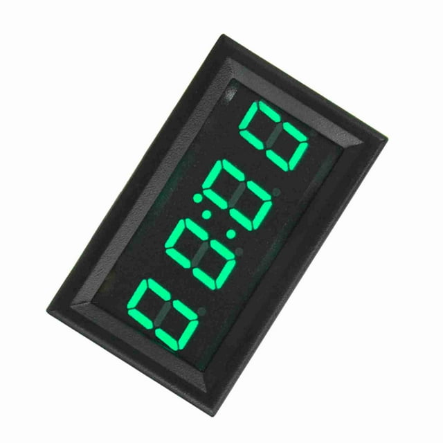 Roloj LED Luminoso digital para Automóvil - RELOJ Electrónico para Tablero Con Funciones de fecha y temporizador Verde