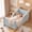 Blue - Sleigh, variant on FICISOG Lovely Toddler Beds, Low Montessori Floor Bed for Toddlers, Crib Size Kids Bed with Safety Guardrails and Wood Slats, Soft Boucle Toddler Bed for Girls Boys Children Aged 3-7 Years Old, Pink