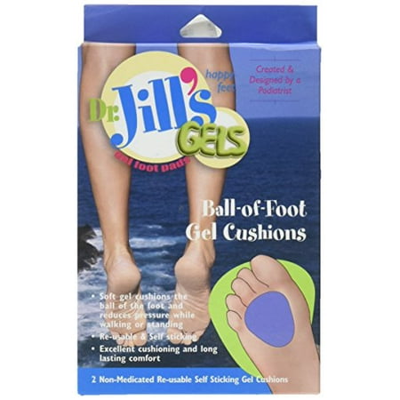 Dr. Jill's Ball-of-foot Gel Cushions, 1/4" Thick, 2/box