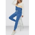 thumbnail image 4 of Fantaslook Womens Color Block Pajamas Crewneck Long Sleeve Lounge Sets Casual Jogger Outfits with Pockets, 4 of 7