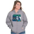 thumbnail image 3 of Popeye Oregon Pacific Northwest State Zip Up Hoodie Men's Women's Brisco Brands S, 3 of 6