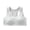 White, variant on Girls Sports Bra 10-14 Years Old Teen Training Lingerie, Adjustable Shoulder Strap Fixed Cup Bralette, Breathable Cotton Comfort Underwear, Seamless Supportive Puberty Vest, Non Slip Daily Top