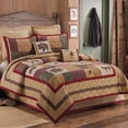 thumbnail image 2 of Tan Faux Suede & Red Twin Bed Skirt, 2 of 4
