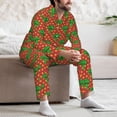 thumbnail image 7 of Lsque Broccoli Pattern Long Sleeve Pajama Set for Men - Soft 2-Piece Sleepwear and Loungewear Set with Pockets, Comfy Nightwear-Large, 7 of 7
