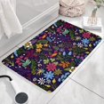 thumbnail image 3 of Pioneer Flower Floral Print Flannel Non Slip Door Rugs,Washable Door Mats Indoor,Decorative Door Mats,Dirt-Resistant and Absorbent Doormat for Entrance,Bedroom,Kitchen,Bathroom,31.5"x17", 3 of 4