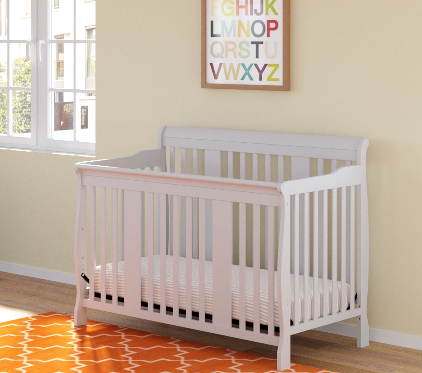 Storkcraft Tuscany 4 In 1 Convertible Crib Espresso Walmart Com