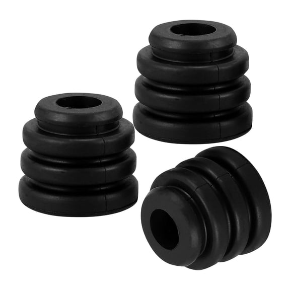 Pretyzoom 3Pcs Black Rubber Anti Vibration Pads for Air Conditioner Outdoor Unit Stable Mount