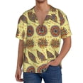 thumbnail image 1 of Balery Bohemia Camisa Casual de Manga Corta con Botones para Hombre, Texturizada, Estilo Cubano, para Playa, Verano-Small, 1 of 5