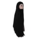 thumbnail image 4 of Cabezas de muñeca de maquilje de práctica de plástico, para muñeca 1/6, cabeza de maquilje de práctica con pelo rgo y liso negro Zulema Peluca de cabeza de muñeca, 4 of 8