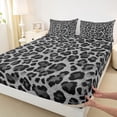 thumbnail image 3 of Homewish Leopard Cheetah Print Full Size Sheets 4-Piece for Kids Children Teens,Abstract Geometric Breathable Bed Sheets,Jungle Animal Print Lightweight Sheet Sets,Super Cozy Room Decor, 3 of 7