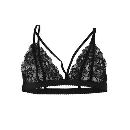 

Ropalia Women Floral Push Up Bra Lace Brassiere Underwire Lingerie Underwear