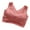 Red, variant on Wdfiry Wireless Sports Bras for Women Side Buckle High Impact Support Plus Size Vest Sports Bra Traceless Bra
