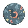 thumbnail image 2 of Gaeub Watermelons Dachshunds 14-17in Tire Cover, Spare Tire Cover, for Camper Caravan, Trailer, Car, Truck, SUV, Jeep - 17 inch, 2 of 9