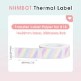 thumbnail image 5 of NIIMBOT Labels 0.55"x1.1"(14x28mm), Label Paper Only for N1 Label Maker 1 Roll of 200Pcs(Round Laser), 5 of 6