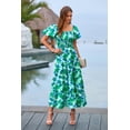 thumbnail image 4 of Vestido PRETTYGARDEN de Primavera, Cuello Cuadrado, Manga Abullonada, Midi, Talla XL, 4 of 5