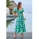 thumbnail image 4 of Vestido PRETTYGARDEN de Primavera, Cuello Cuadrado, Manga Abullonada, Midi, Talla XL, 4 of 5