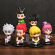 thumbnail image 2 of Hunter x Huner Gon Freecsynchronization figura de acción Killua Zoldyck Kurapika Leorio Hisoka Machi Kulolo juguetes modelo Q versión muñecas regalo 6pcs / setEN zhangyuxiang unisex, 2 of 2